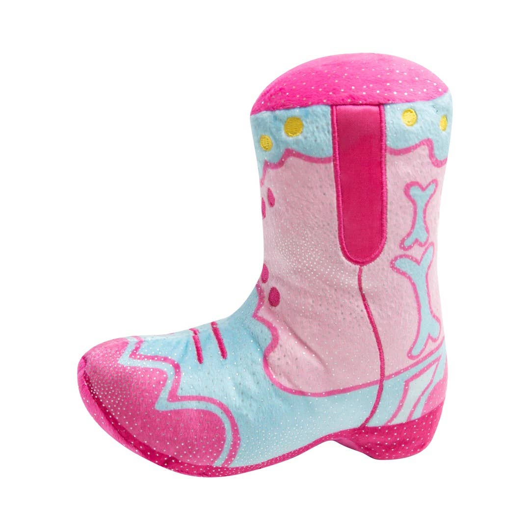 Cowgirl Boot Plush Dog Toy