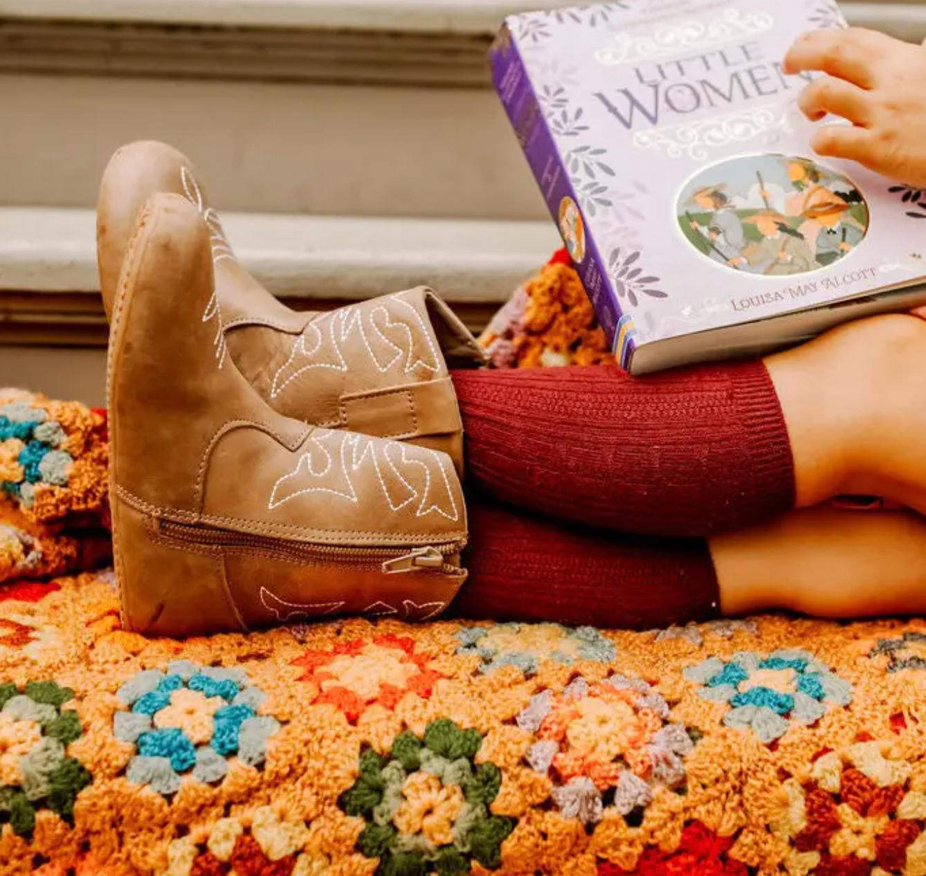 The Cowboy Boot: Desert Sand {Premium Leather} / 2 (Original Non-Slip Soft Sole)