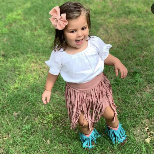 Lyddie Forever Fringe Baby Boots - Turquoise: 2 (6-12 months)