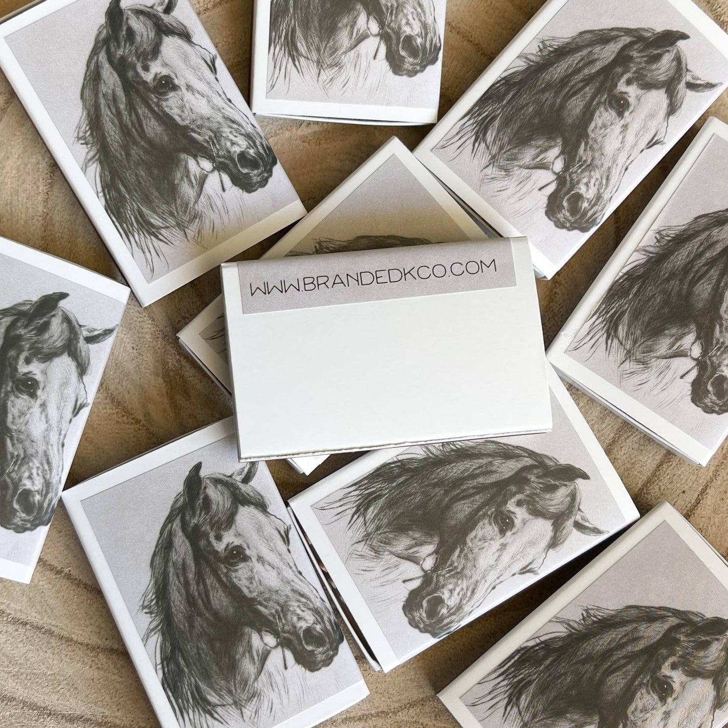 Horse Vintage Portrait Match Set