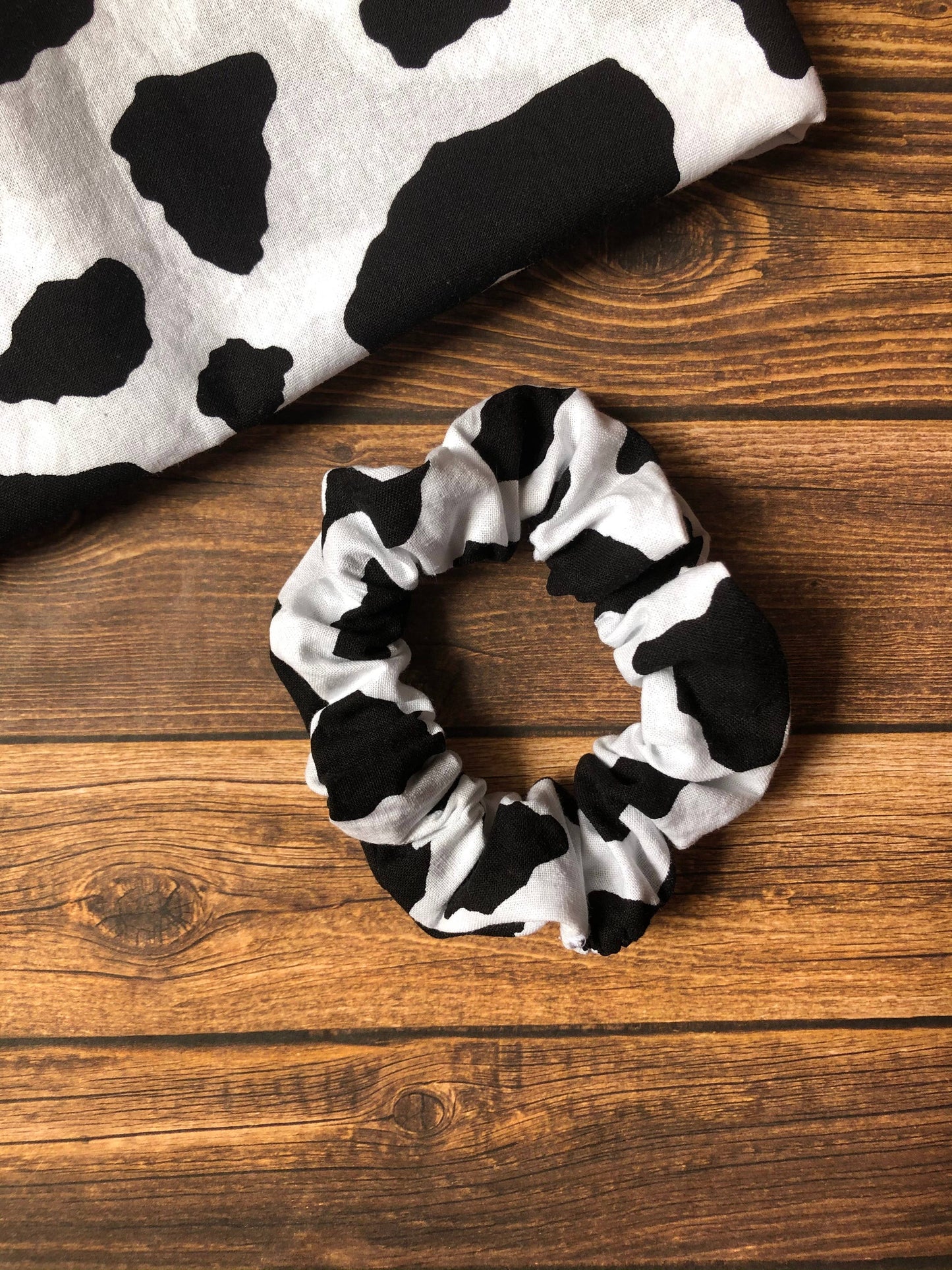 Cow Print Scrunchie