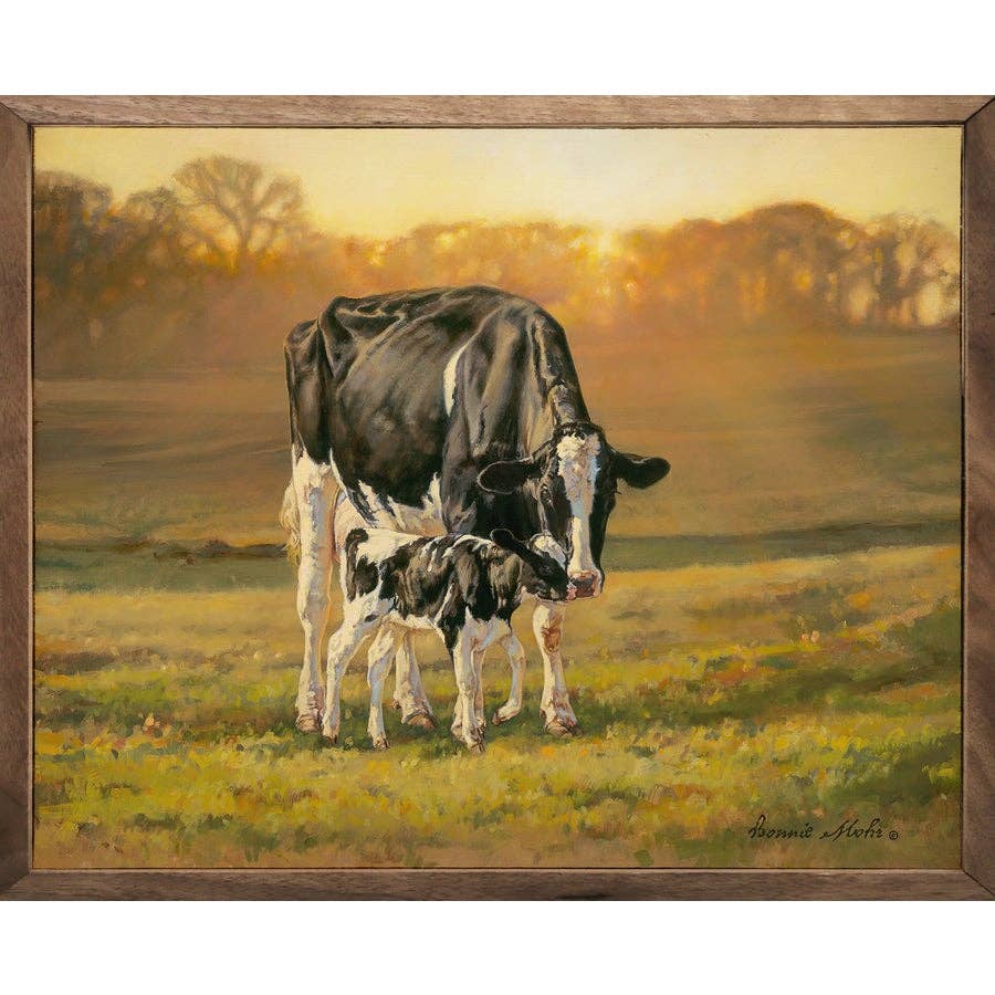 Dairy pair wall hanging: 10 x 8 x 1.5