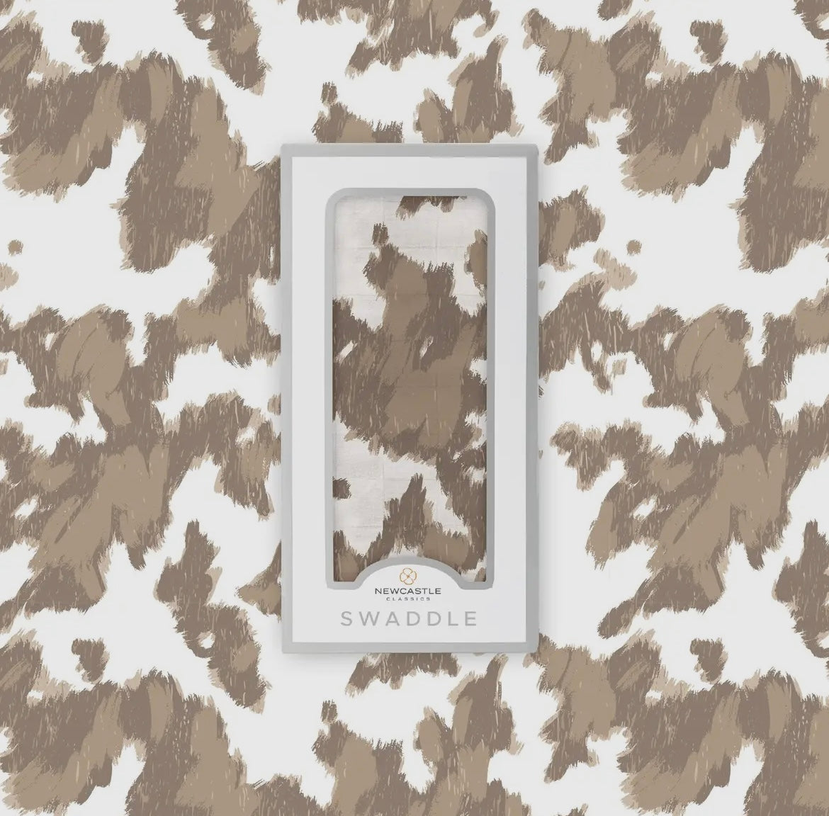 Yellowstone Cow Print Bamboo Swaddle