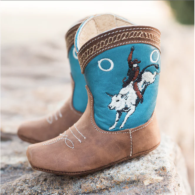 "Colt" Bucking Bull Baby Boots, Size 1-3: 3