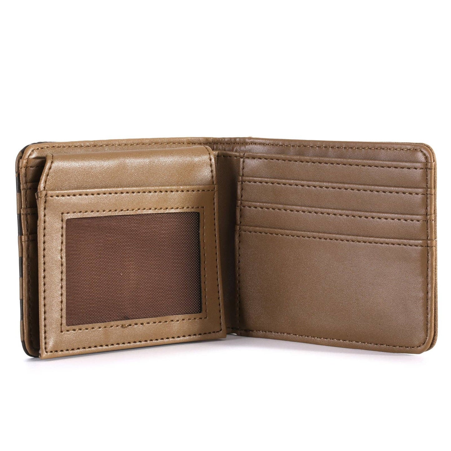 American Pride Collection Men's Bifold Wallet: Brown