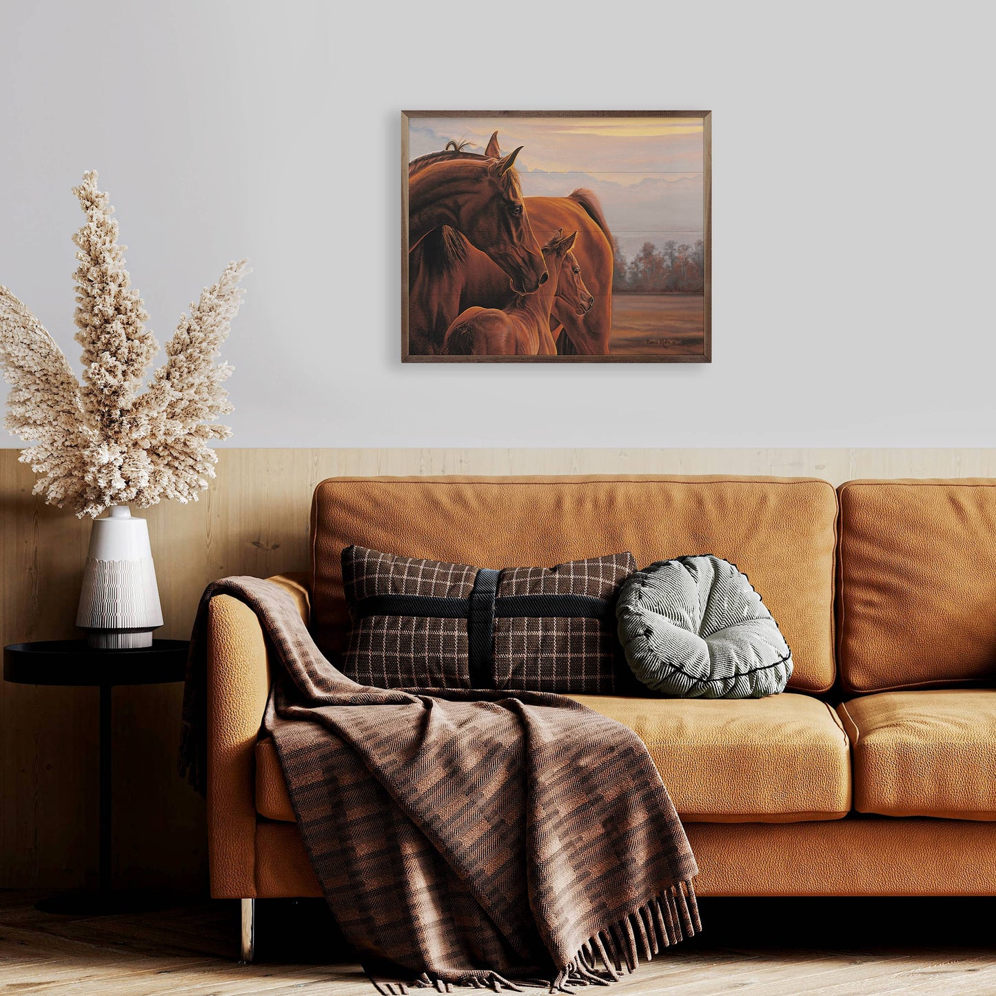 Horse Pair Wall Hanging: 10 x 8