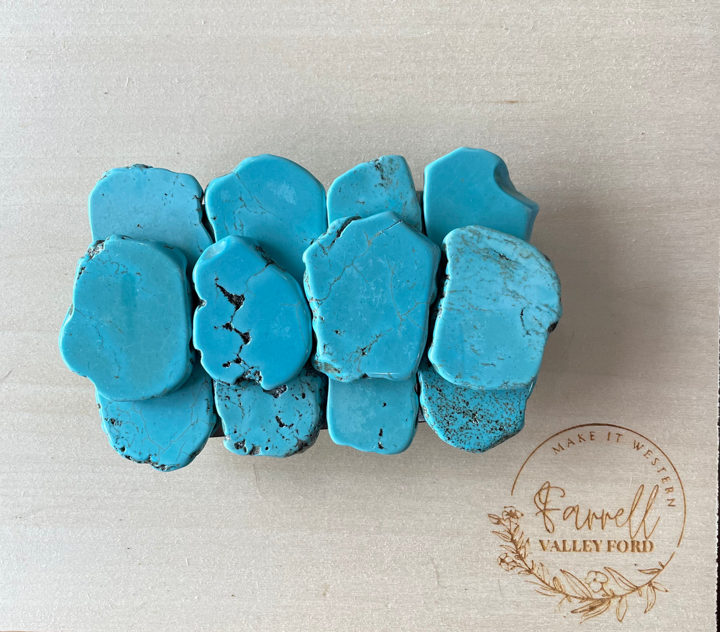 Large Turquoise Belt Buckle