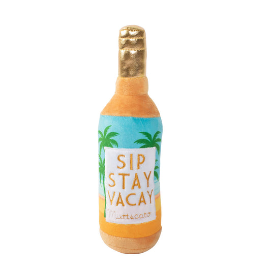 Sip Stay Vacay Plush Dog Toy