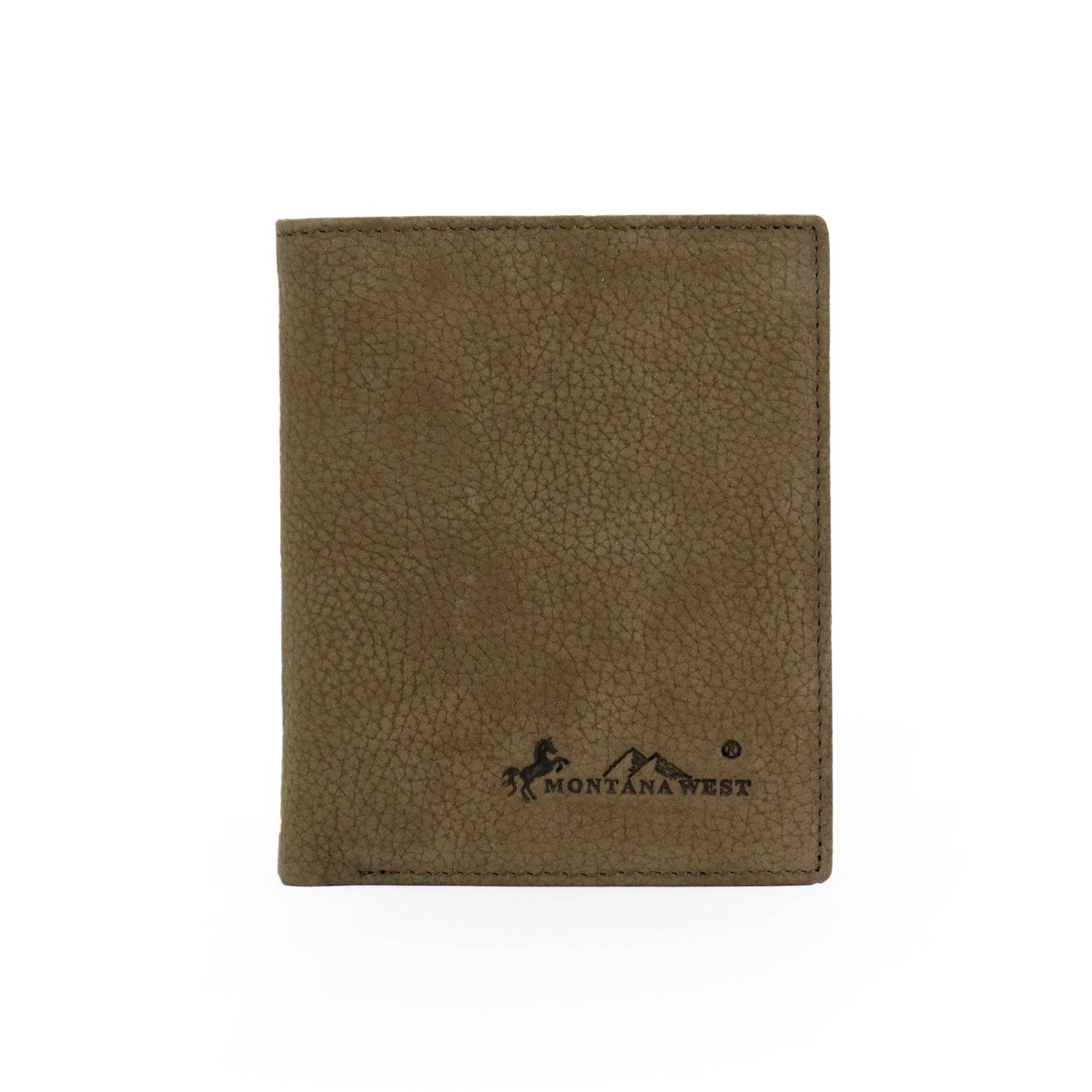 Genuine Leather Men's Bi-Fold Wallet: Coffee