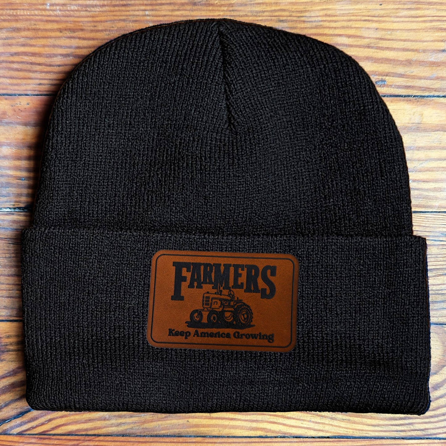 Tractor Farm Country Western Beanie Toboggan Kids 4 Colors: Caramel