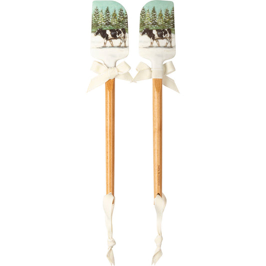 Winter Cow Spatula
