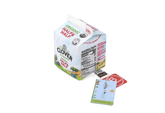 Clover Sonoma Half & Half Carton Dog Toy