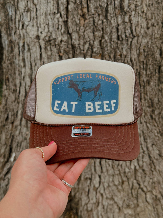 EAT BEEF TRUCKER HAT