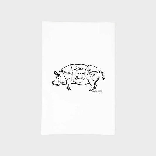 Pork Cuts Kitchen Tea Towel