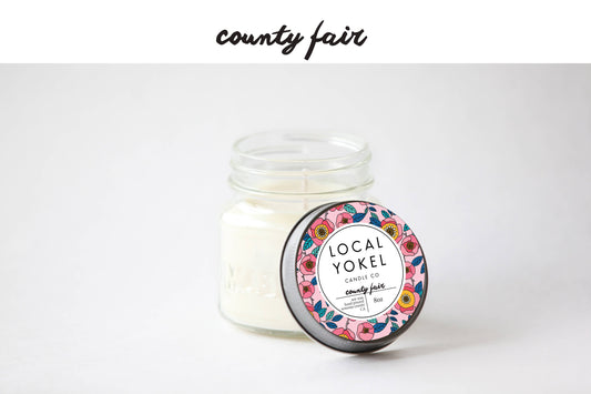 Local Yokel Candle: County Fair  | 8oz Mason | Soy Wax Candle |