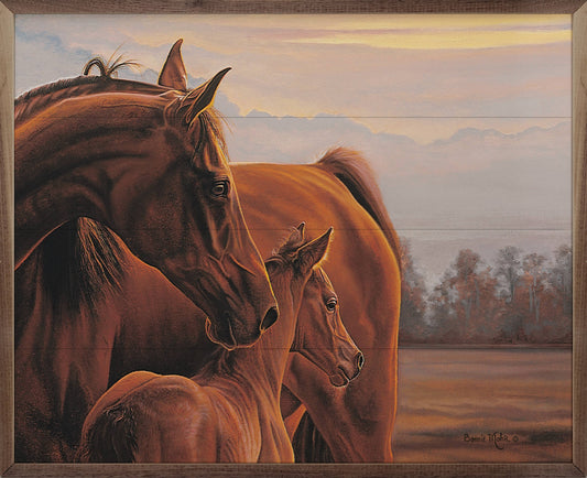 Horse Pair Wall Hanging: 10 x 8