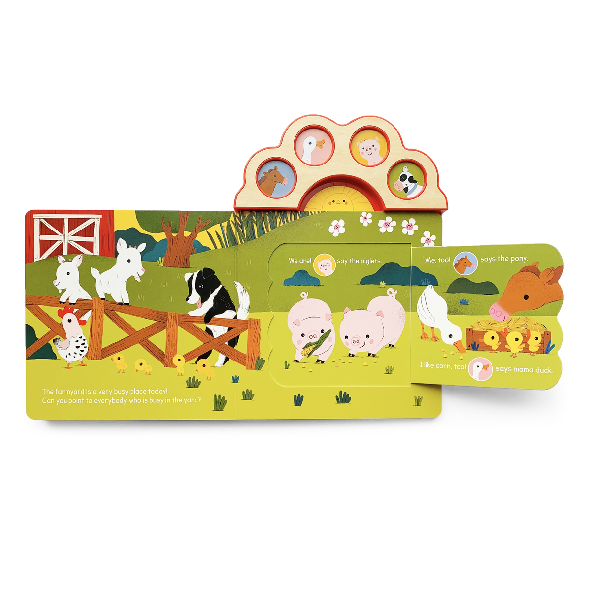 Hello, Farm! Lift-a-Flap Animal Sound Book for Ages 1-5