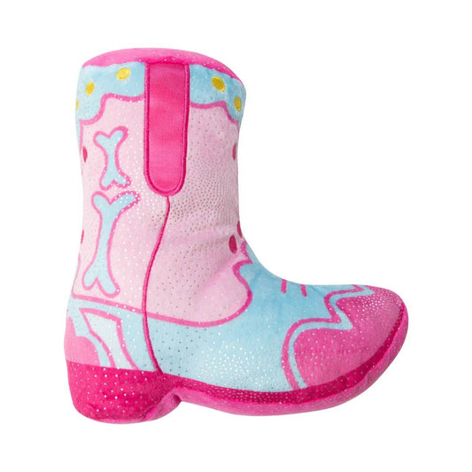 Cowgirl Boot Plush Dog Toy