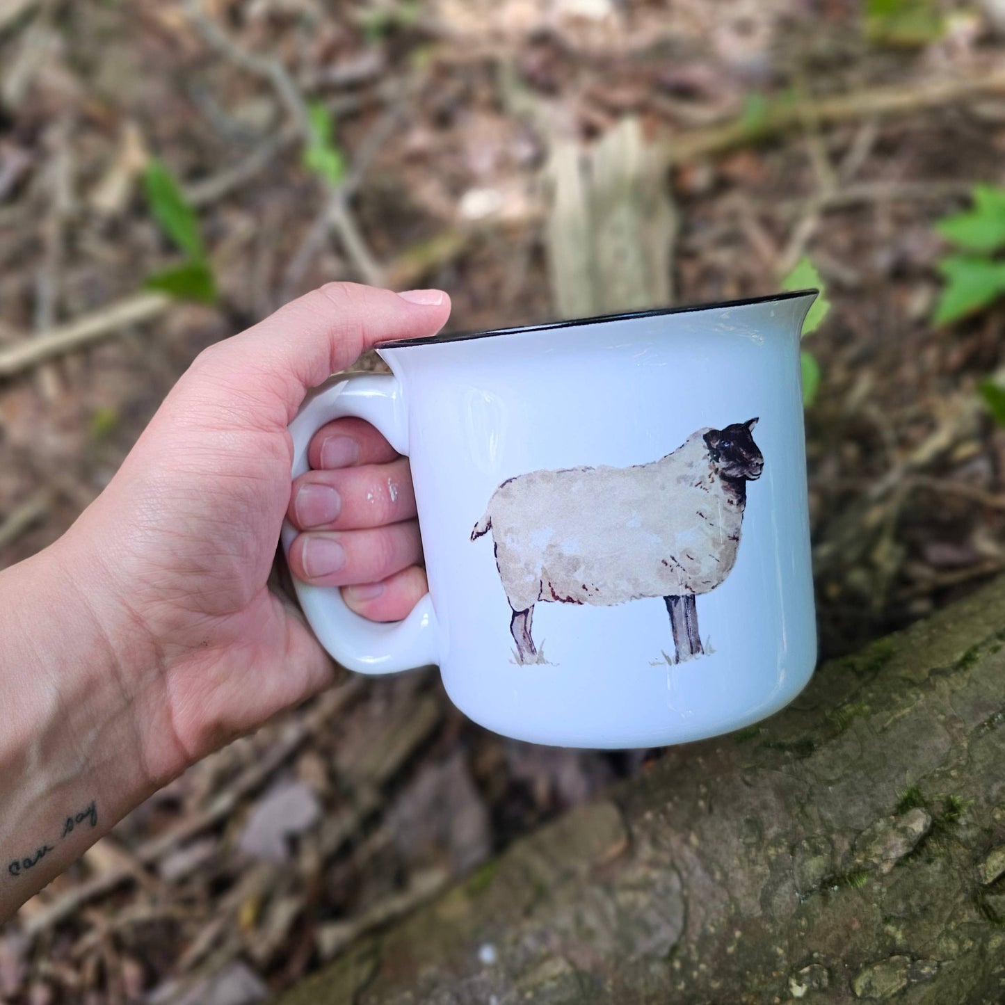 Sheep Coffee Mug: White Mug
