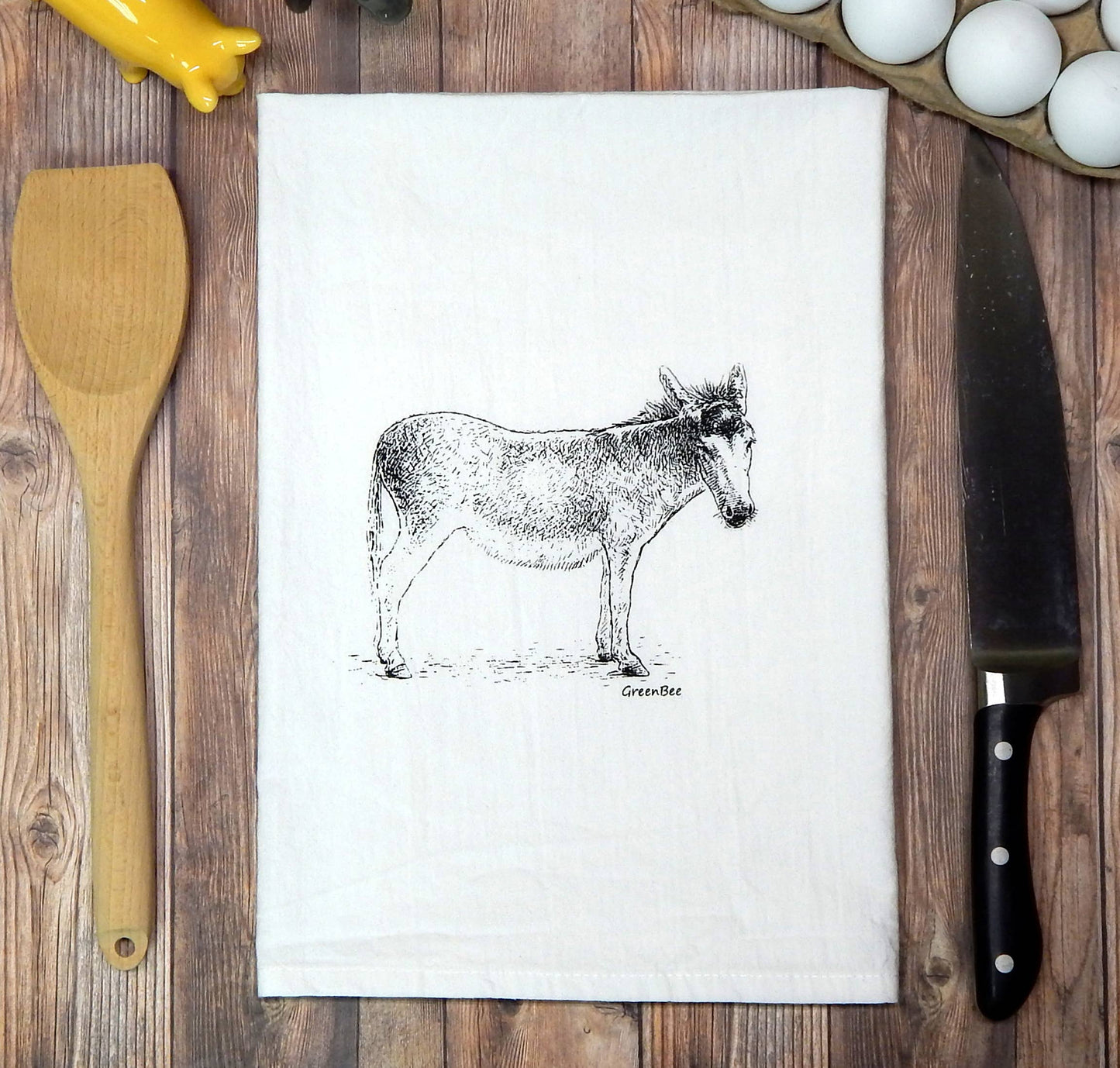 Donkey Kitchen Tea Towel