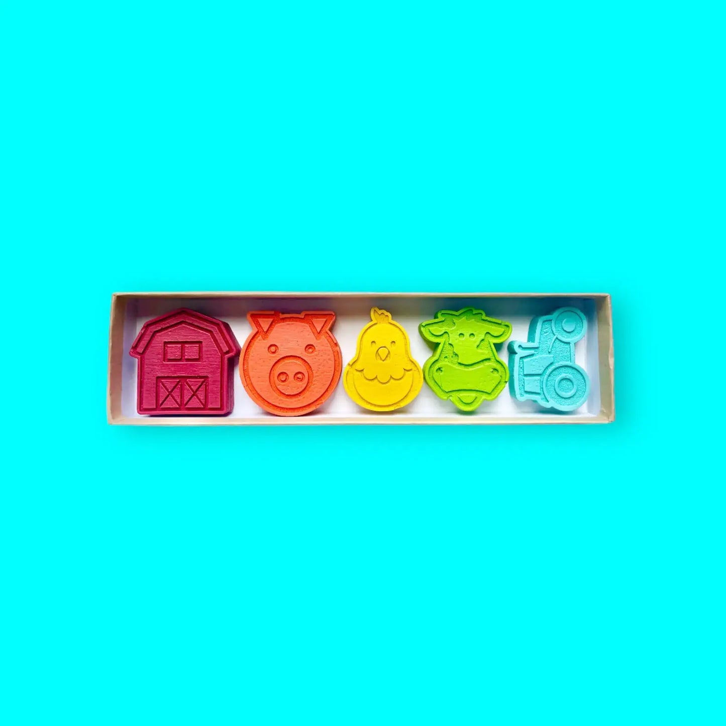 Farm Life Crayons Gift Box