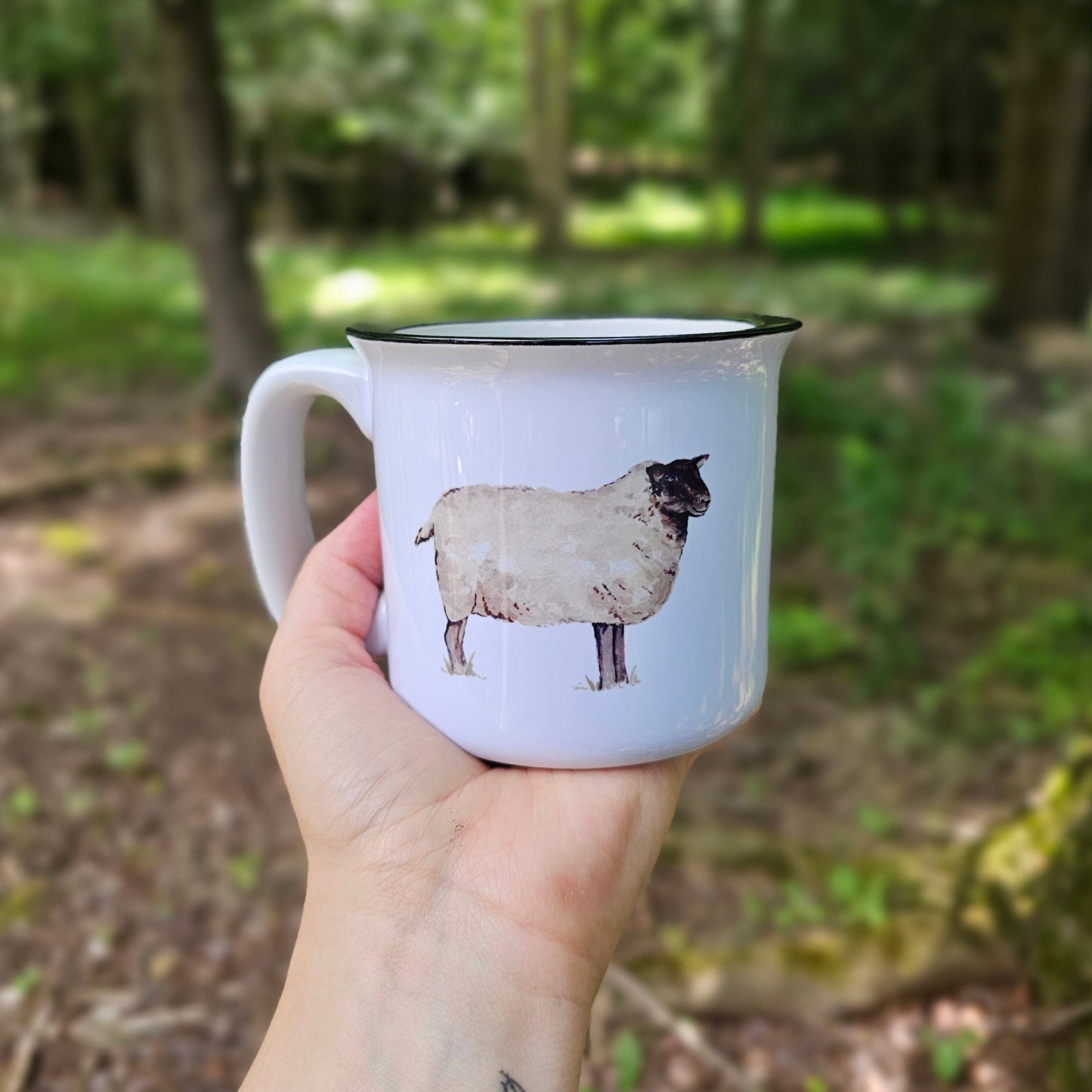 Sheep Coffee Mug: White Mug