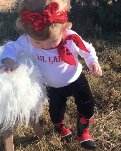 "Ruby" Rose Baby Boots: Size 2 (6-12 months)