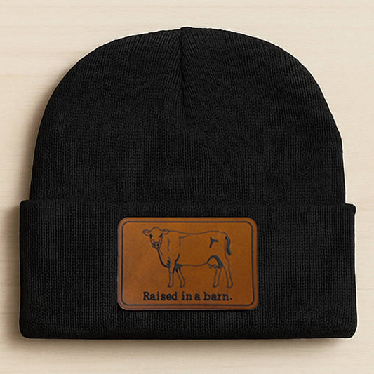 Raised in a Barn Beannie: Black