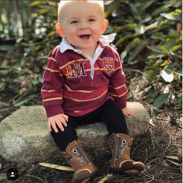 "River" Classic Cowboy Baby Boots: 1 (3-6 months)