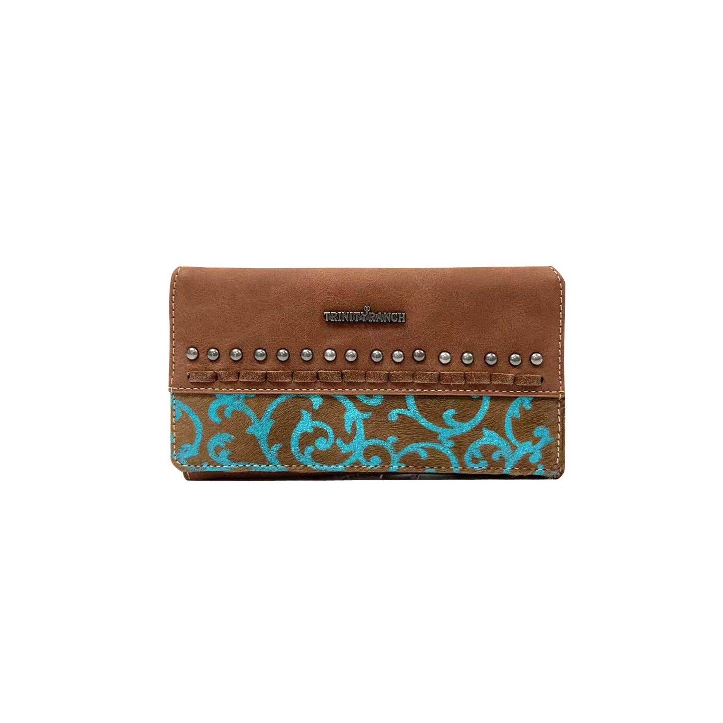 Trinity Ranch Hair Wallet: Black