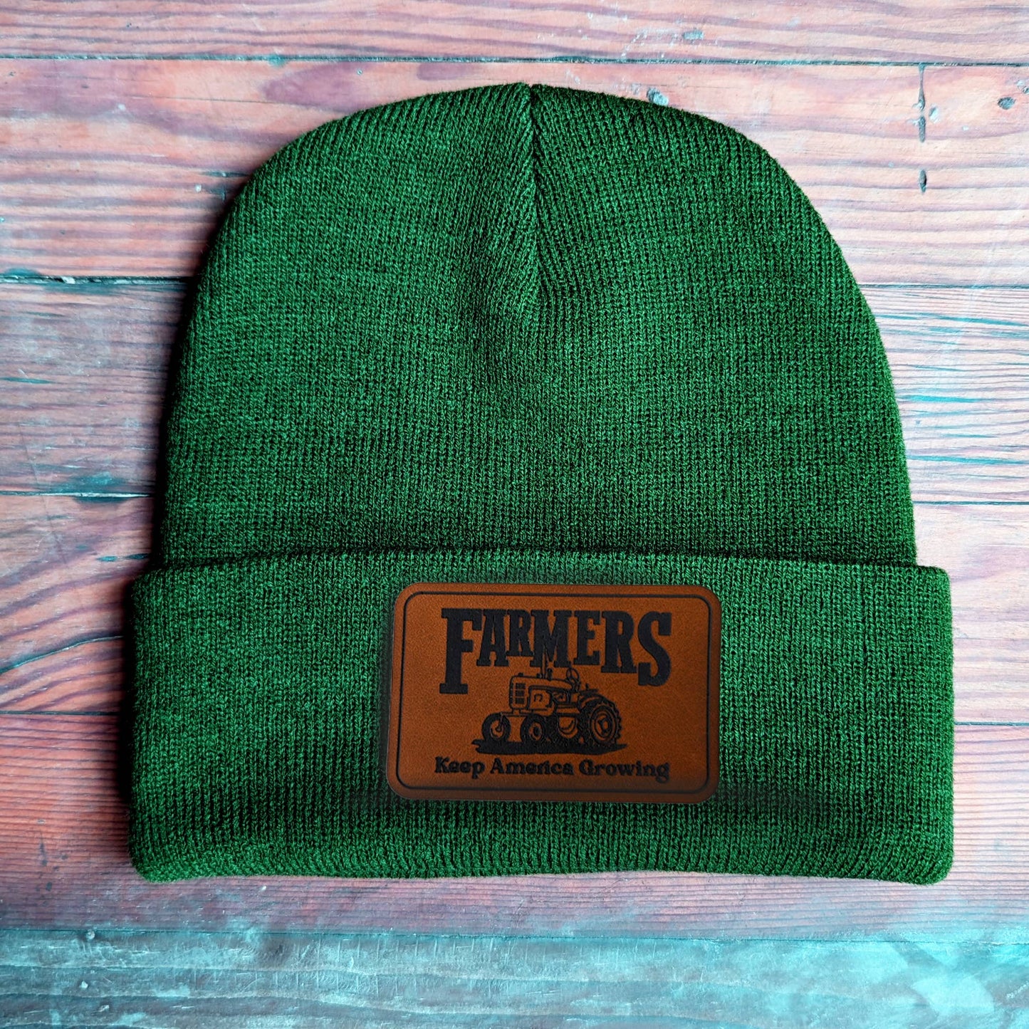 Tractor Farm Country Western Beanie Toboggan Kids 4 Colors: Caramel