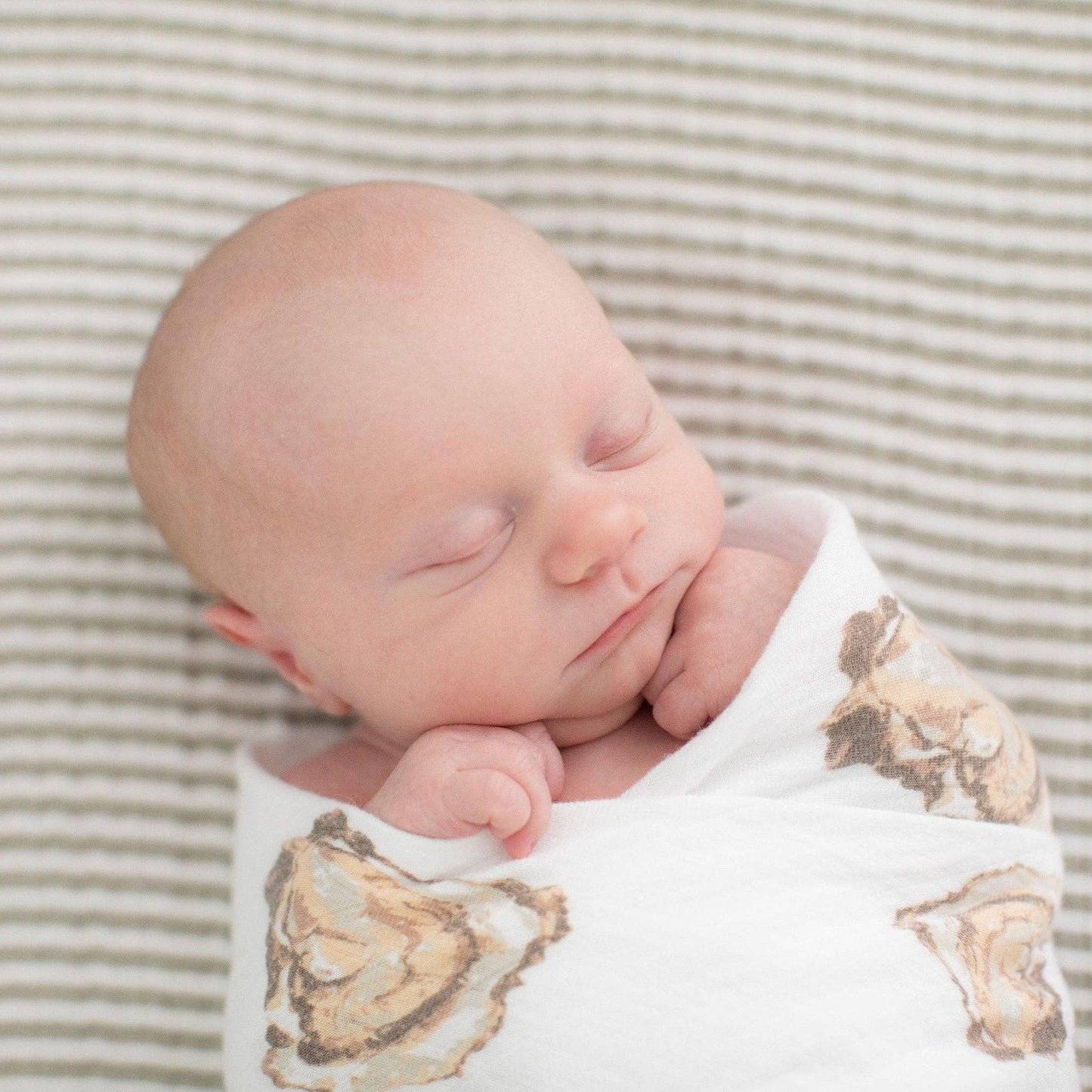 Aw, Shucks! Oyster Swaddle Blanket