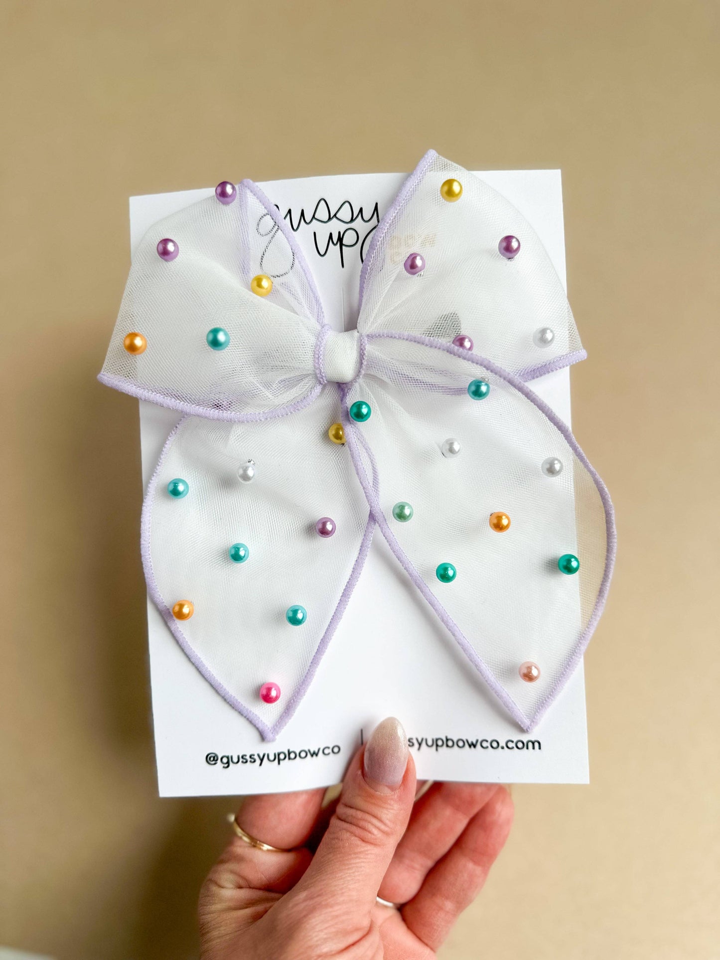 Whimsy Pearl Oversized Bow
