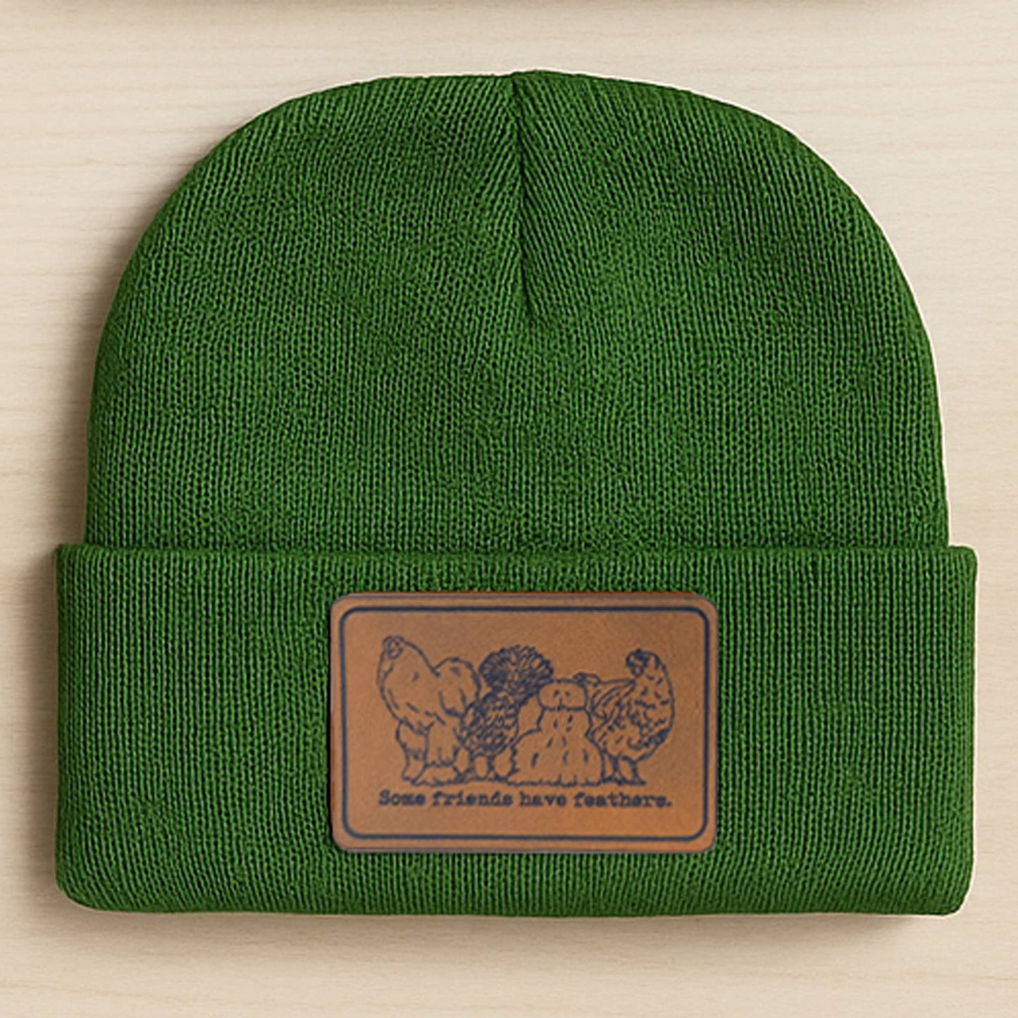 Some Friends have Feathers Beanie Toboggan Winter Kid Hats: Caramel