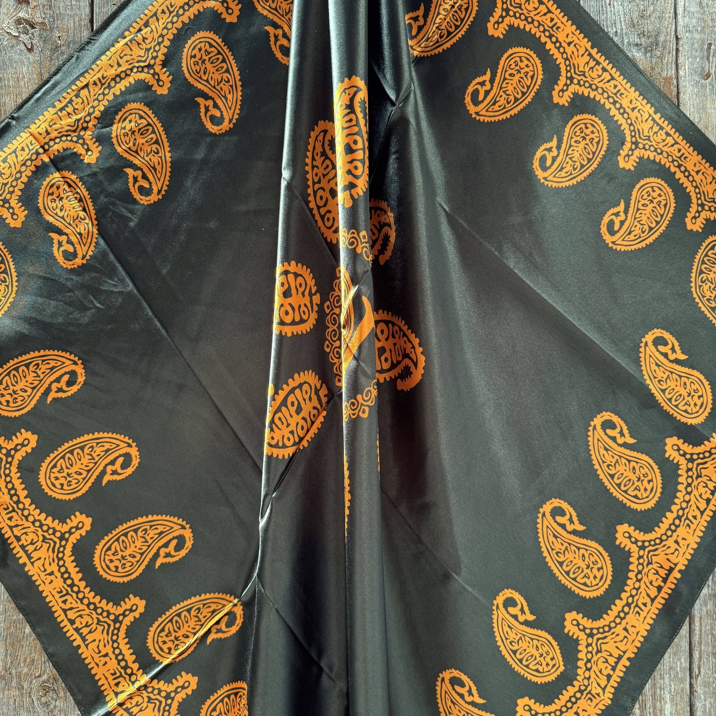 Dark Olive Paisley Wild Rag - Western Scarf