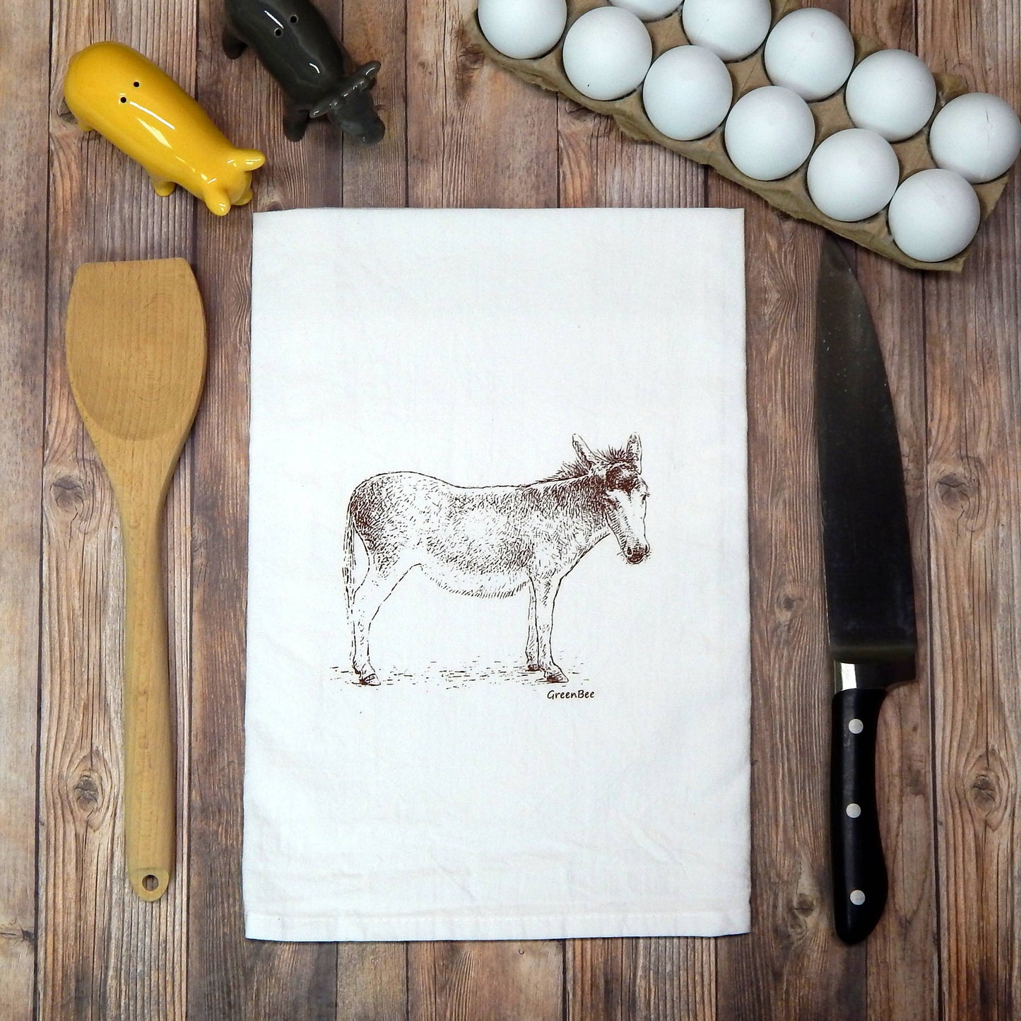 Donkey Kitchen Tea Towel
