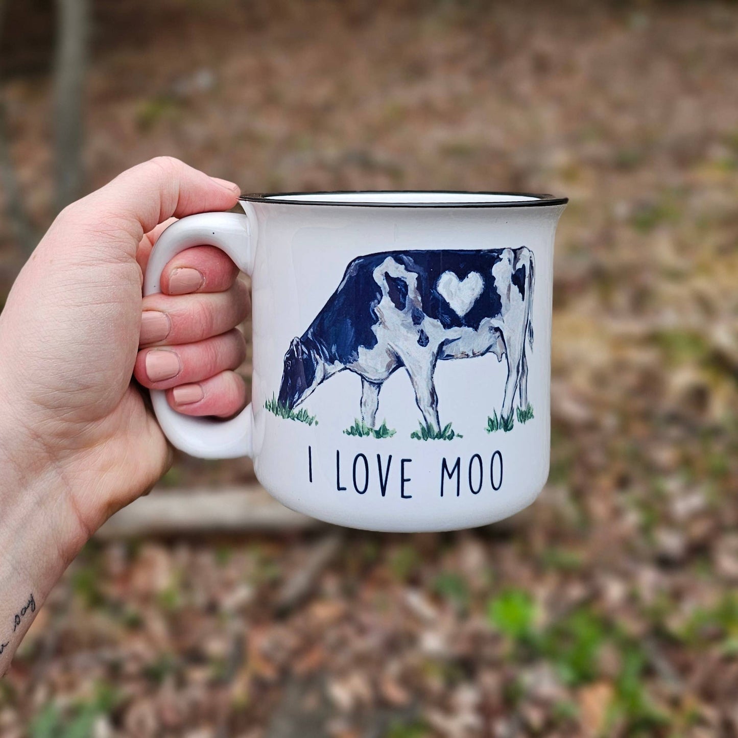 I Love Moo Cow Coffee Mug: White Mug