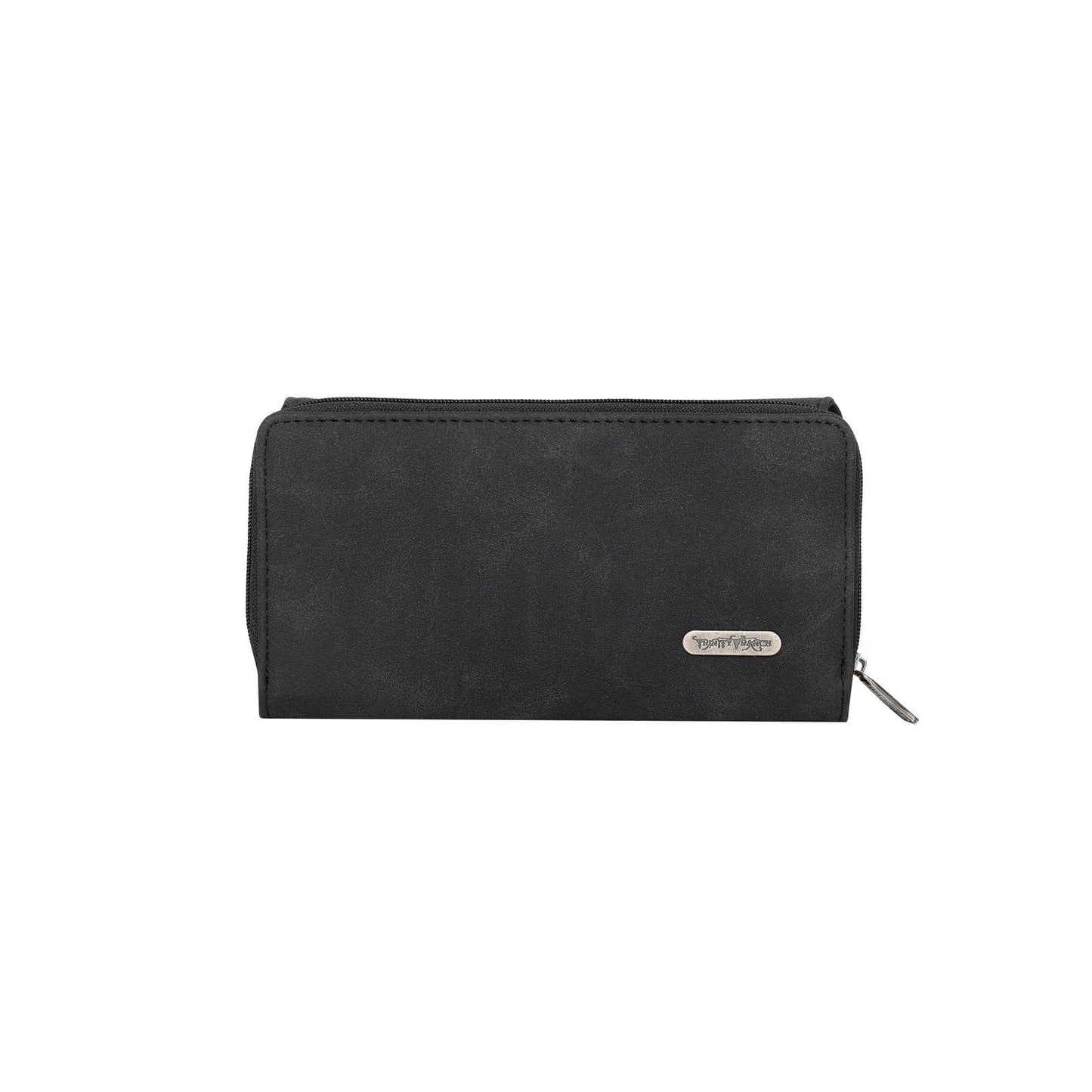 Trinity Ranch Hair Wallet: Black