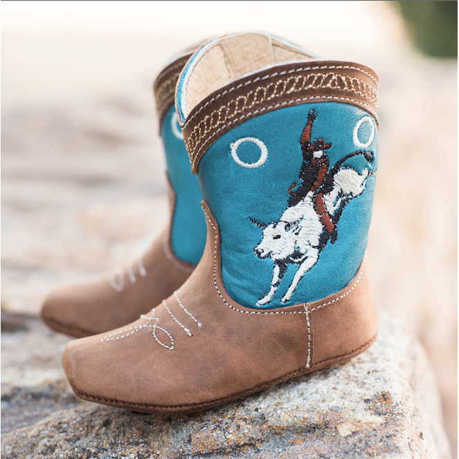 "Colt" Bucking Bull Baby Boots: Size 2 (6-12 months)