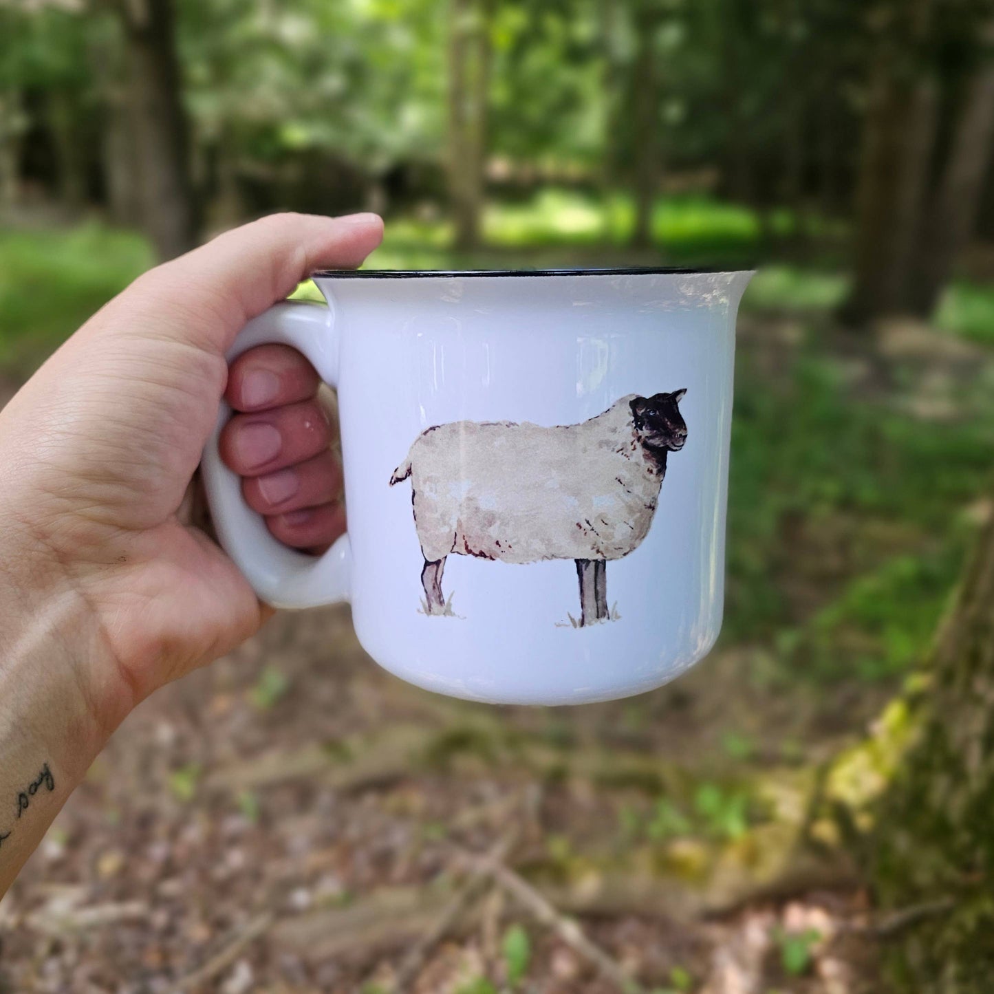 Sheep Coffee Mug: White Mug