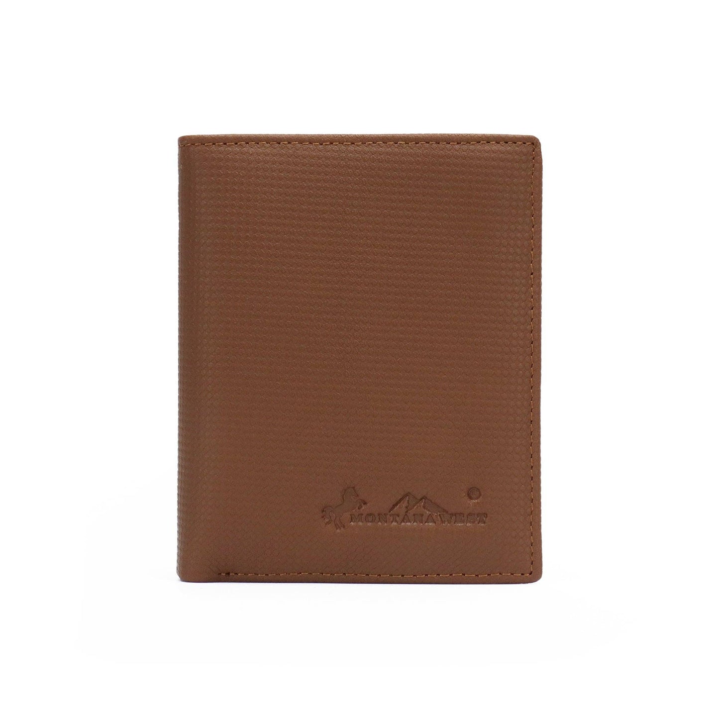 Genuine Leather Men's Bi-Fold Wallet: Coffee