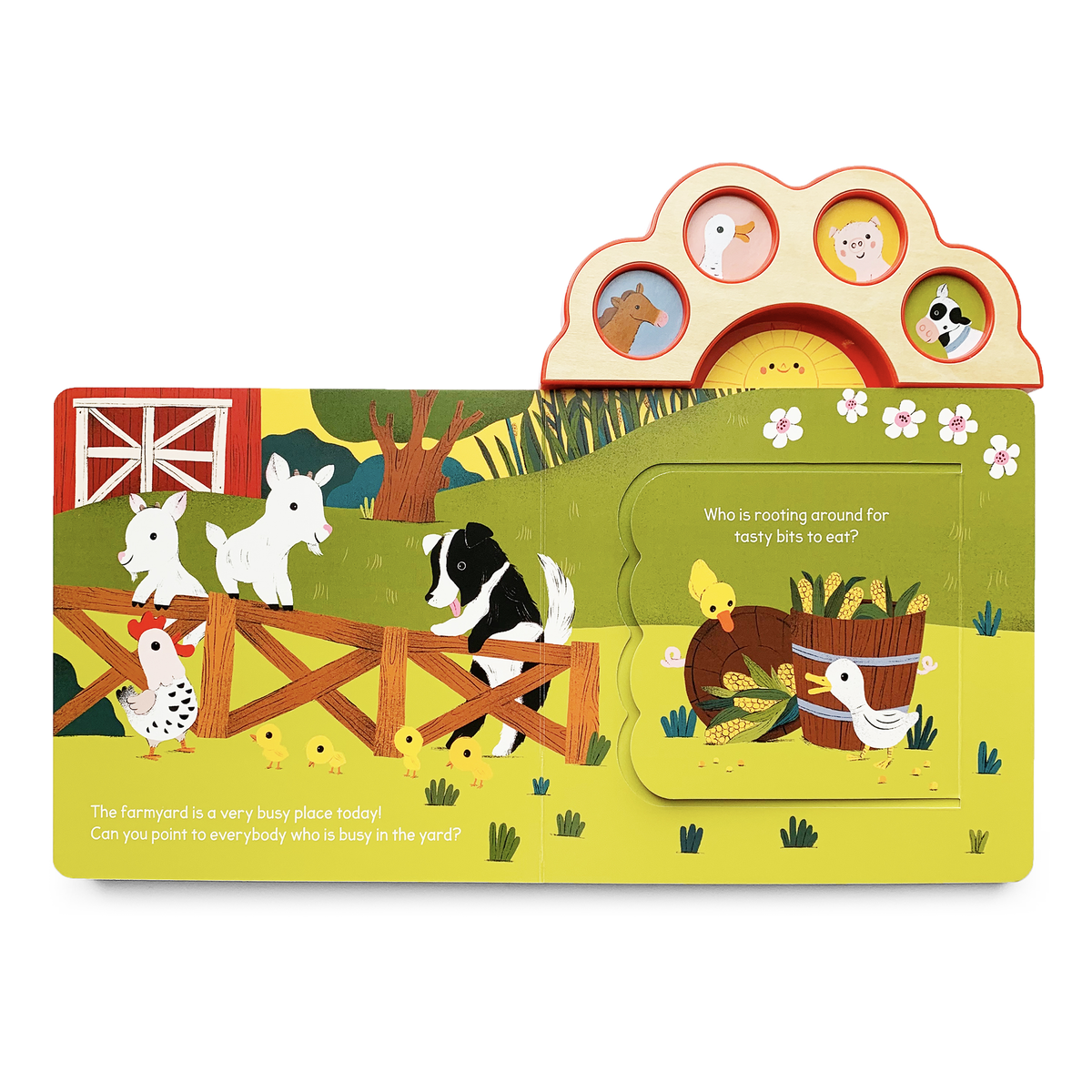 Hello, Farm! Lift-a-Flap Animal Sound Book for Ages 1-5