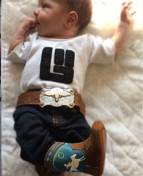 Syd Bucking Horse Cowboy Baby Boots: 3 (12-18 months)