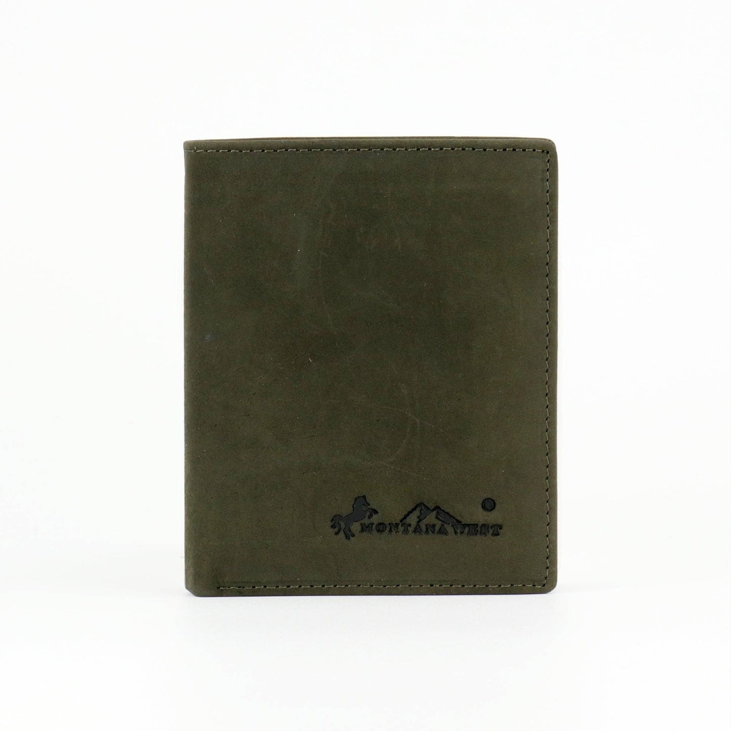 Genuine Leather Men's Bi-Fold Wallet: Coffee