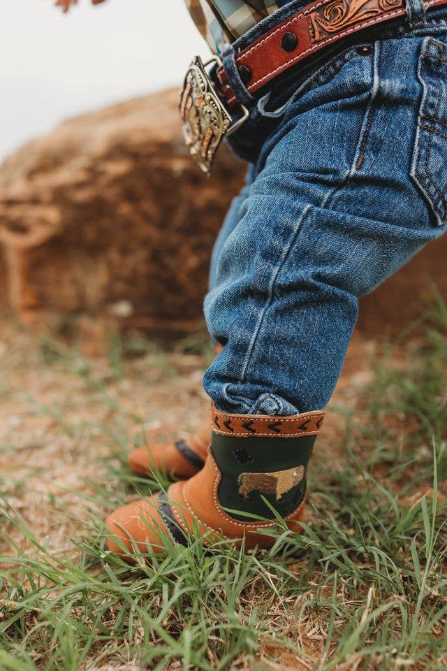 "Tyen" Baby Boots, Size 1-3: 3