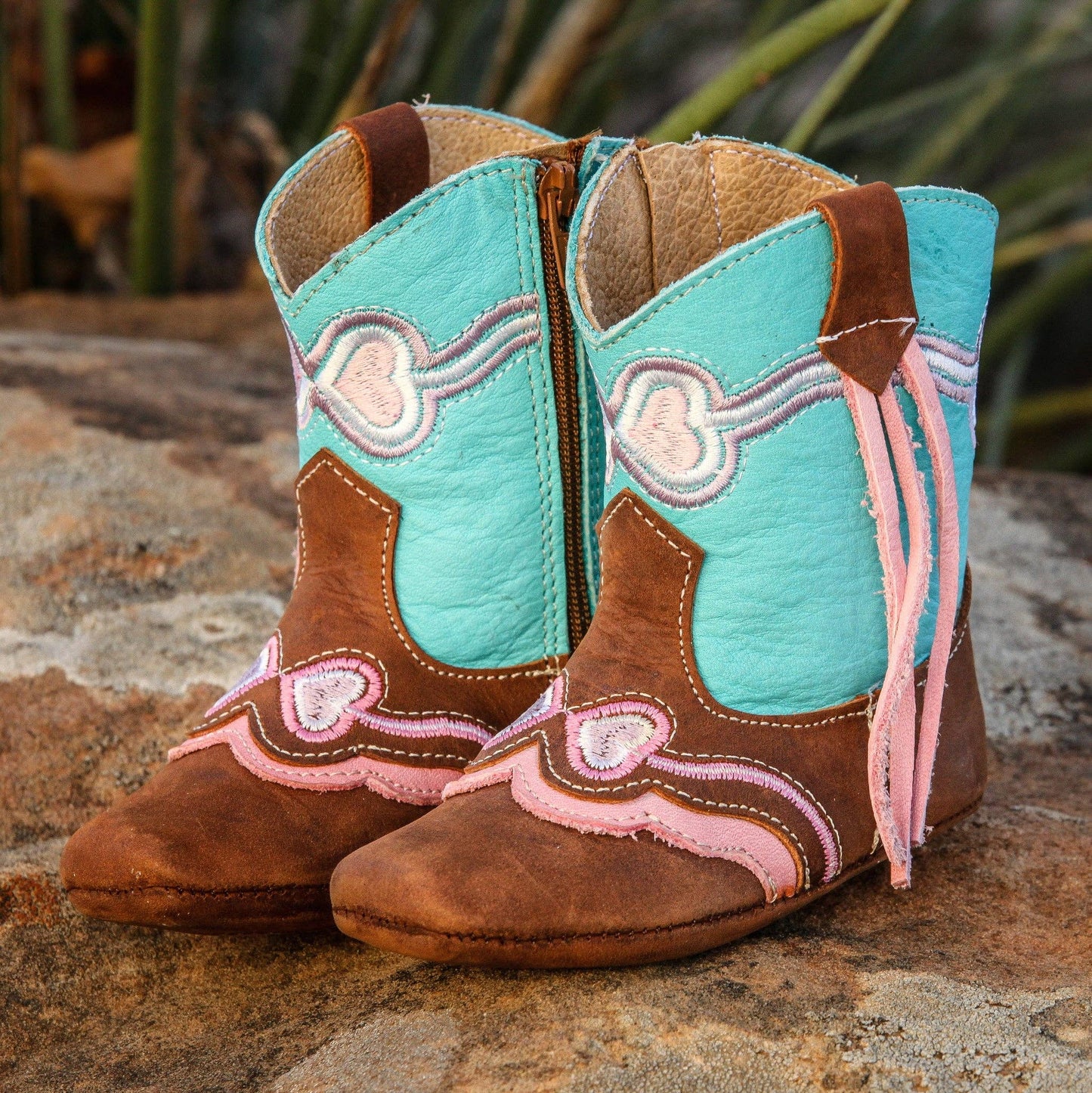 Hadley Heart Baby Boots: 3 (12-18 months)