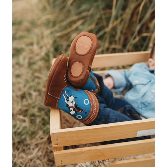 "Colt" Bucking Bull Baby Boots, Size 1-3: 3