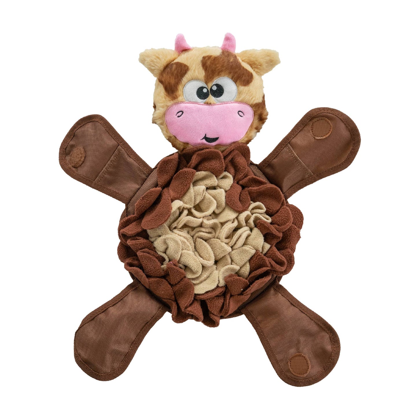 Brown Cow Dog Toy: Large