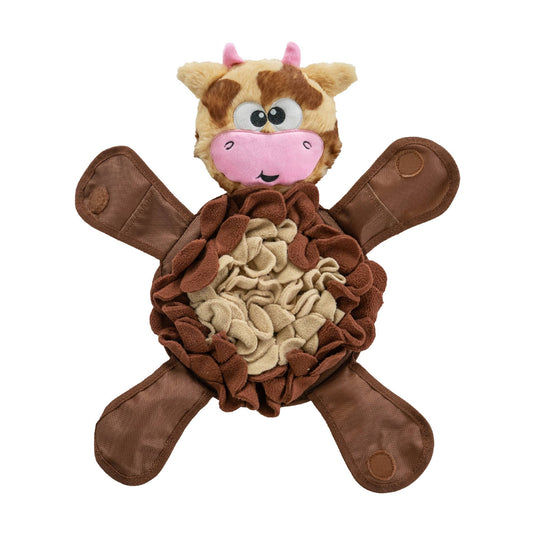 Brown Cow Dog Toy: Large