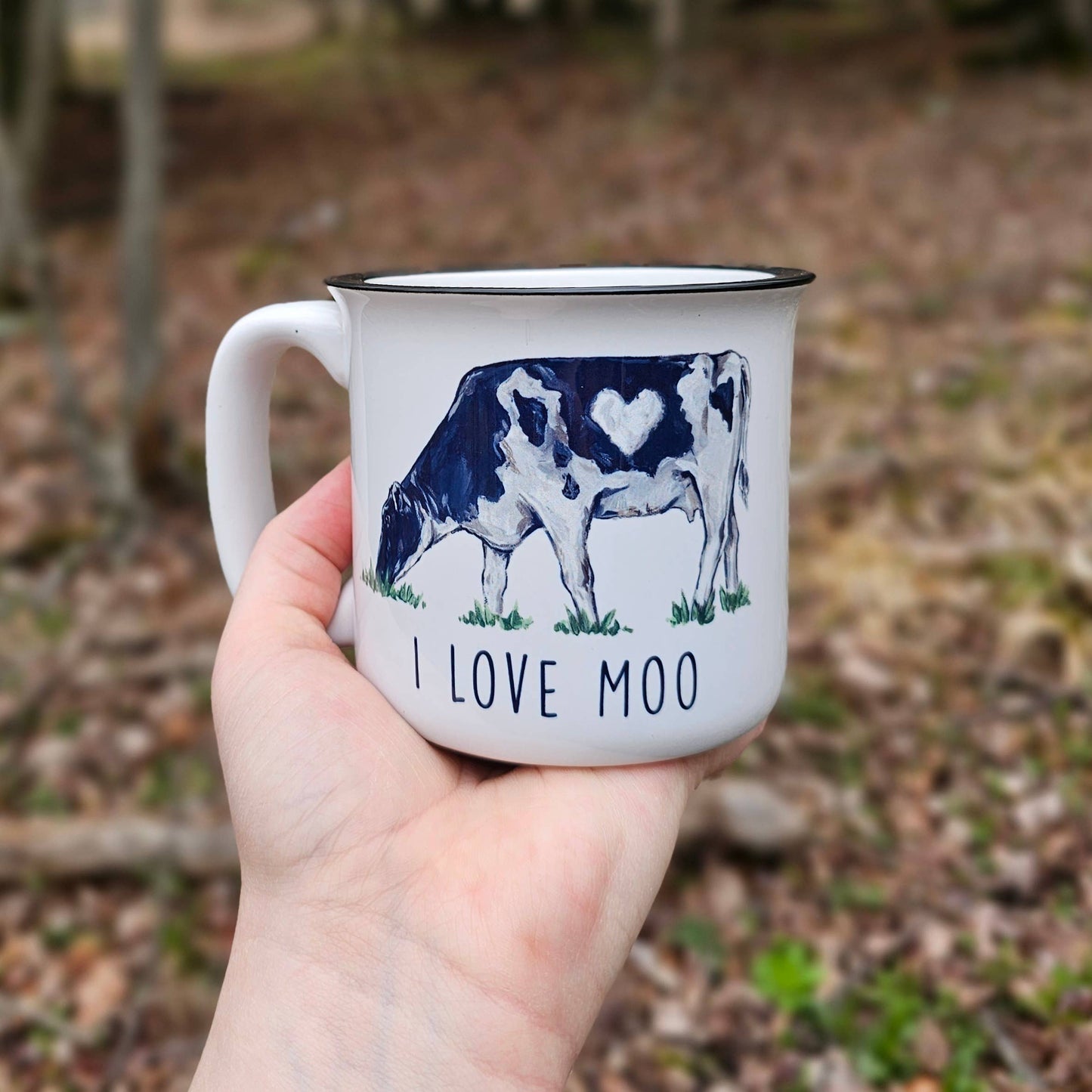 I Love Moo Cow Coffee Mug: White Mug